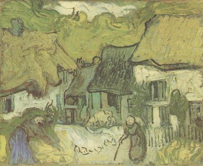 Vincent Van Gogh Thatched Cottages in jorgus (nn04) oil painting picture